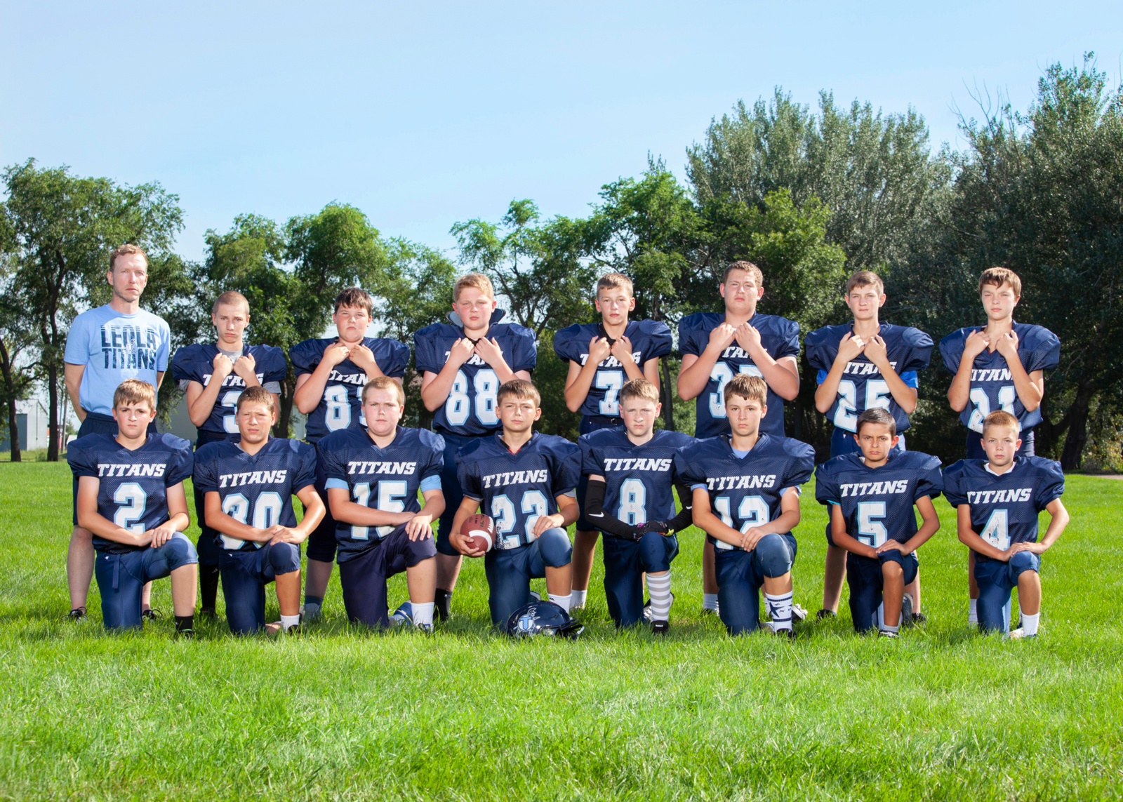 Junior High Football Team Picture 2025
